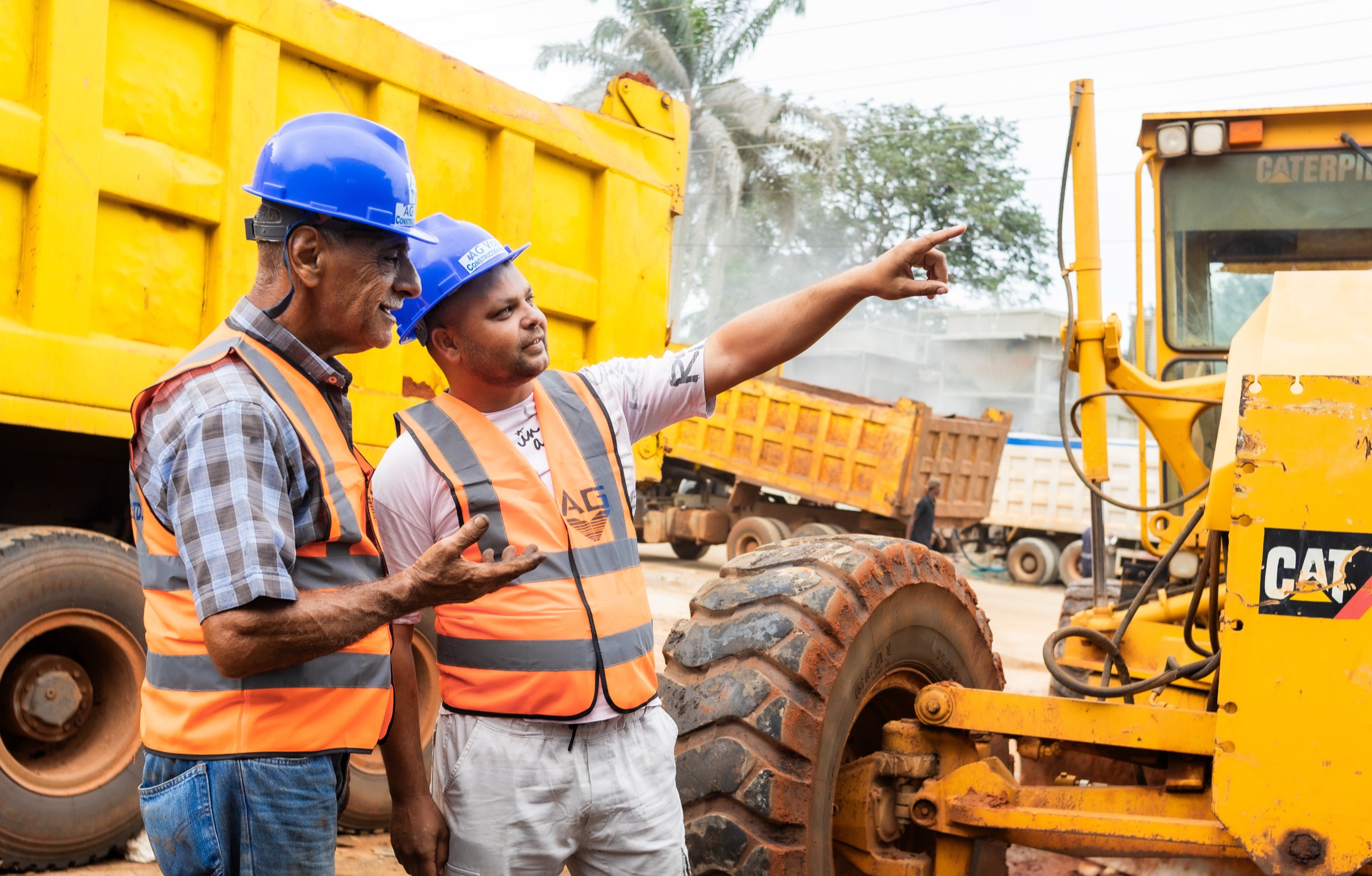 AG Vision team on a construction site